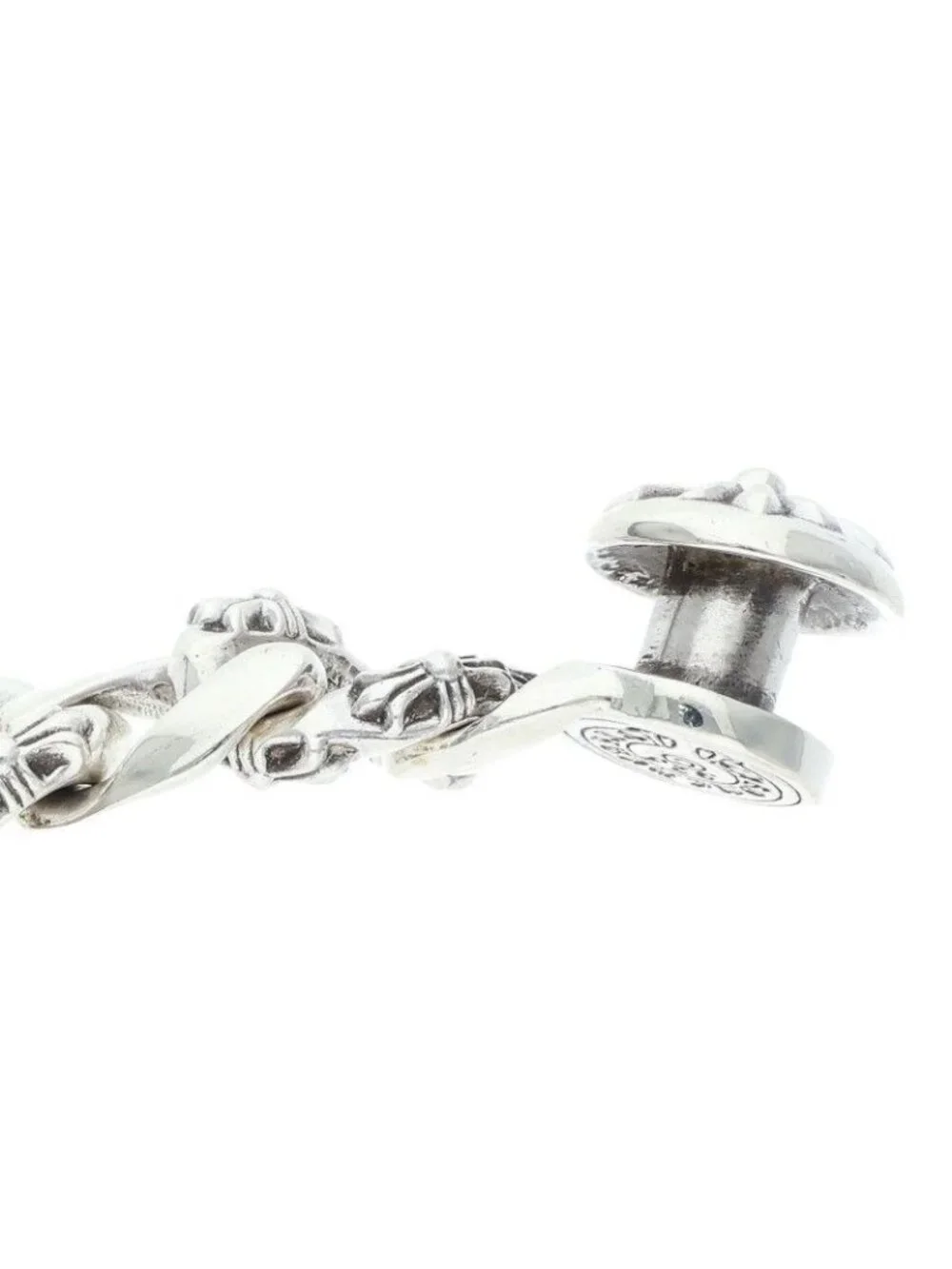 Chrome Hearts Fncy Chn Lnk Fancy Link Clip Silver Bracelet